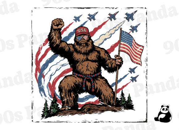 Download 4th of July Bigfoot PNG Patriotic Png - 4th of july Collection