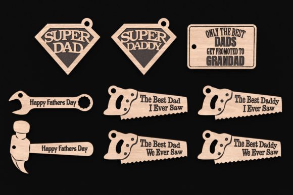 Download Laser Cut Fathers Day Keychain Svg Files - Fathers day Collection
