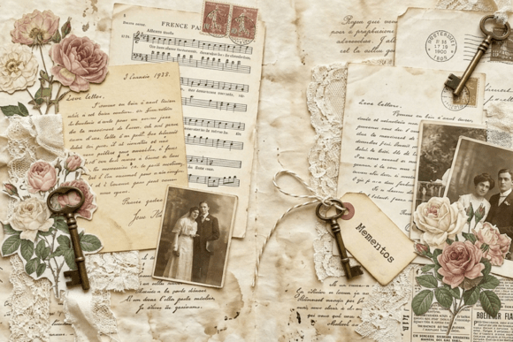 Download Vintage Travel Notes Junk Journal Page - Premium Resources