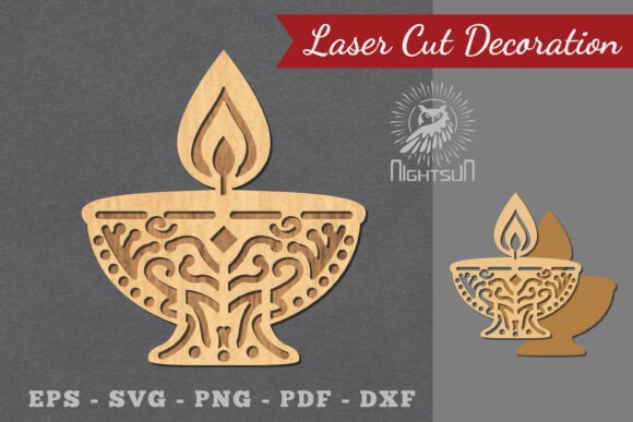 Download Diwali Lamp Laser Cut Decoration 3 - Diwali Collection