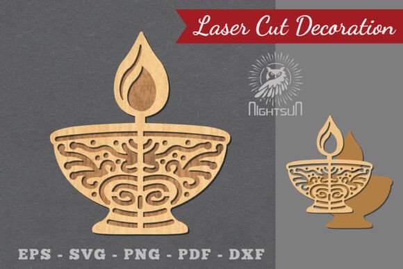 Download Diwali Lamp Laser Cut Decoration 2 - Diwali Collection