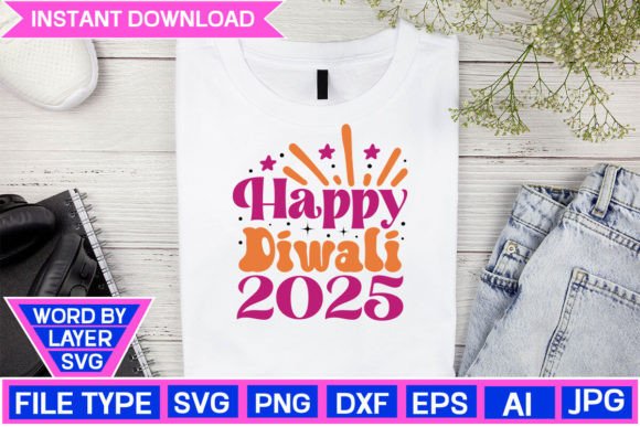 Download Happy Diwali 2025 SVG Cut File - Premium Resources