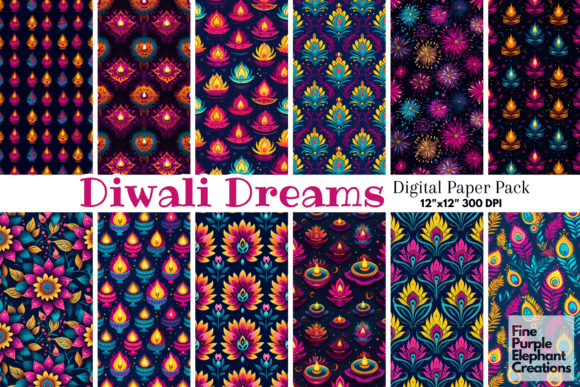 Download Indian Diwali Hindu Festival Pattern - Diwali Collection