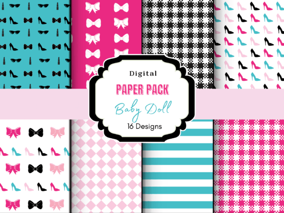 Download Baby Doll Digital Paper Pack - Digital paper pack Collection